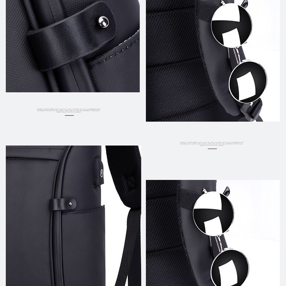 • Black Backpack Waterproof • - Picture 5 of 10